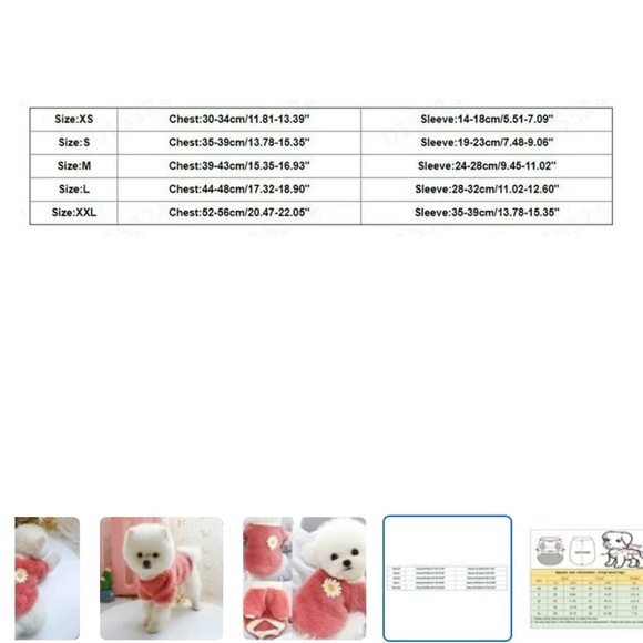 🌟NWT! Petcircle Daisy Fuzzy Dog Sweater! - Picture 5 of 9